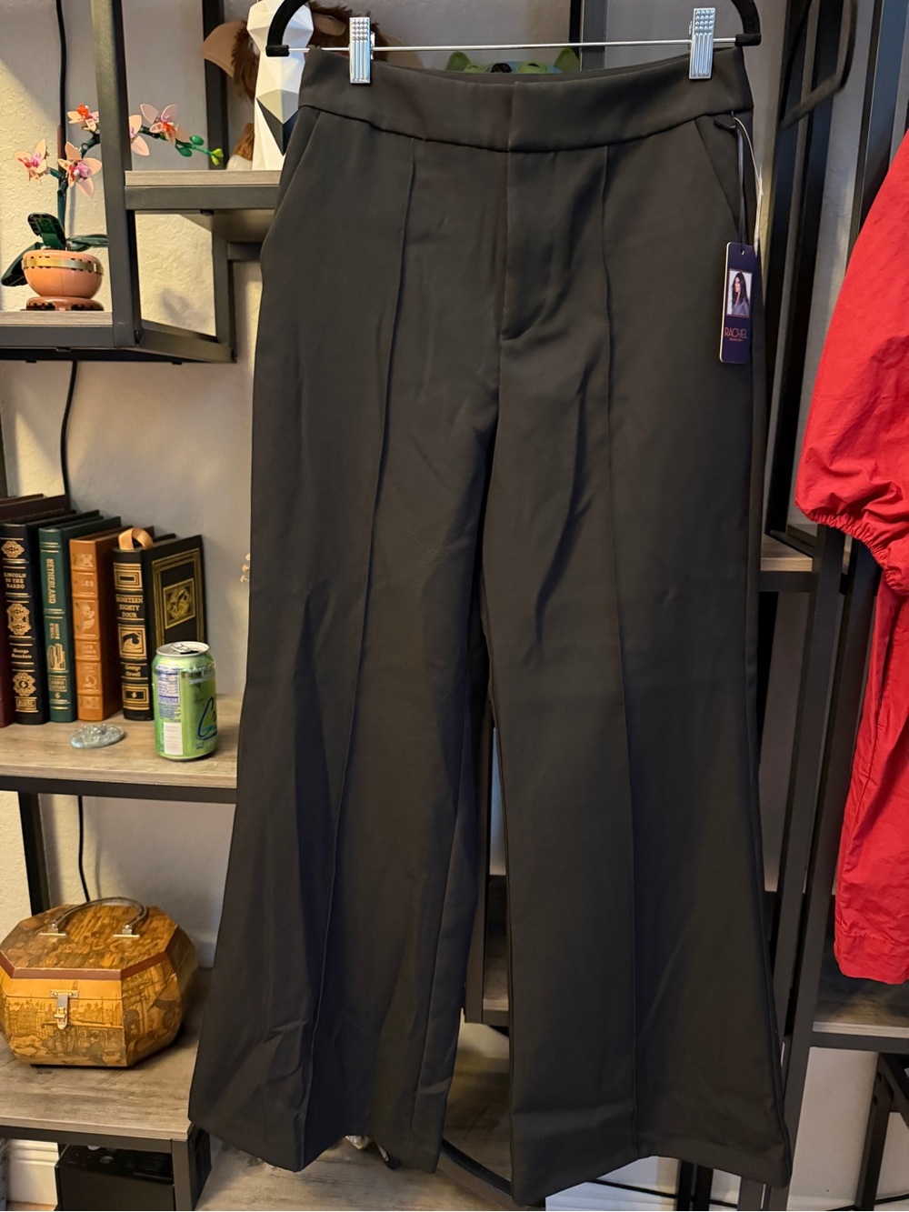 Rachel Roy Wide Leg Black Trouser Pants 8